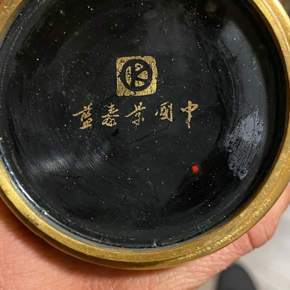 Japanese antique vase hand painted signed - Picture 2 of 3